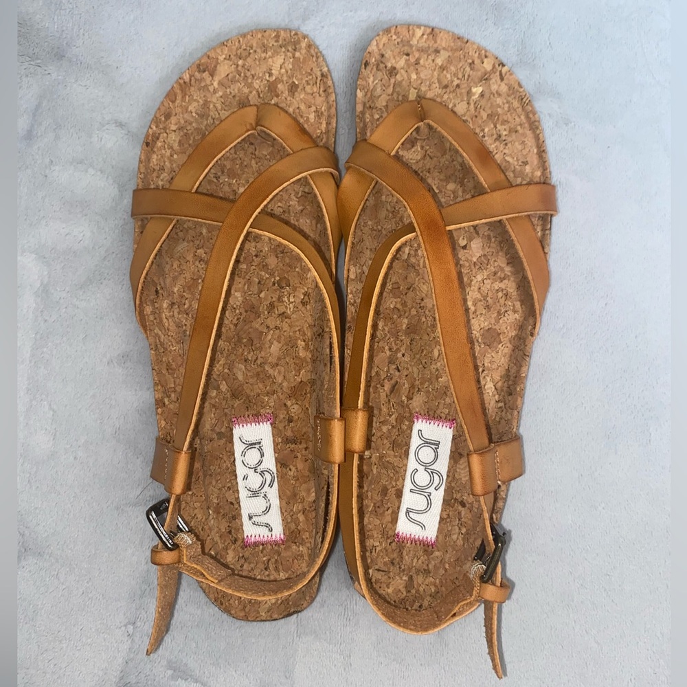 Sugar Tan Strappy Sandals